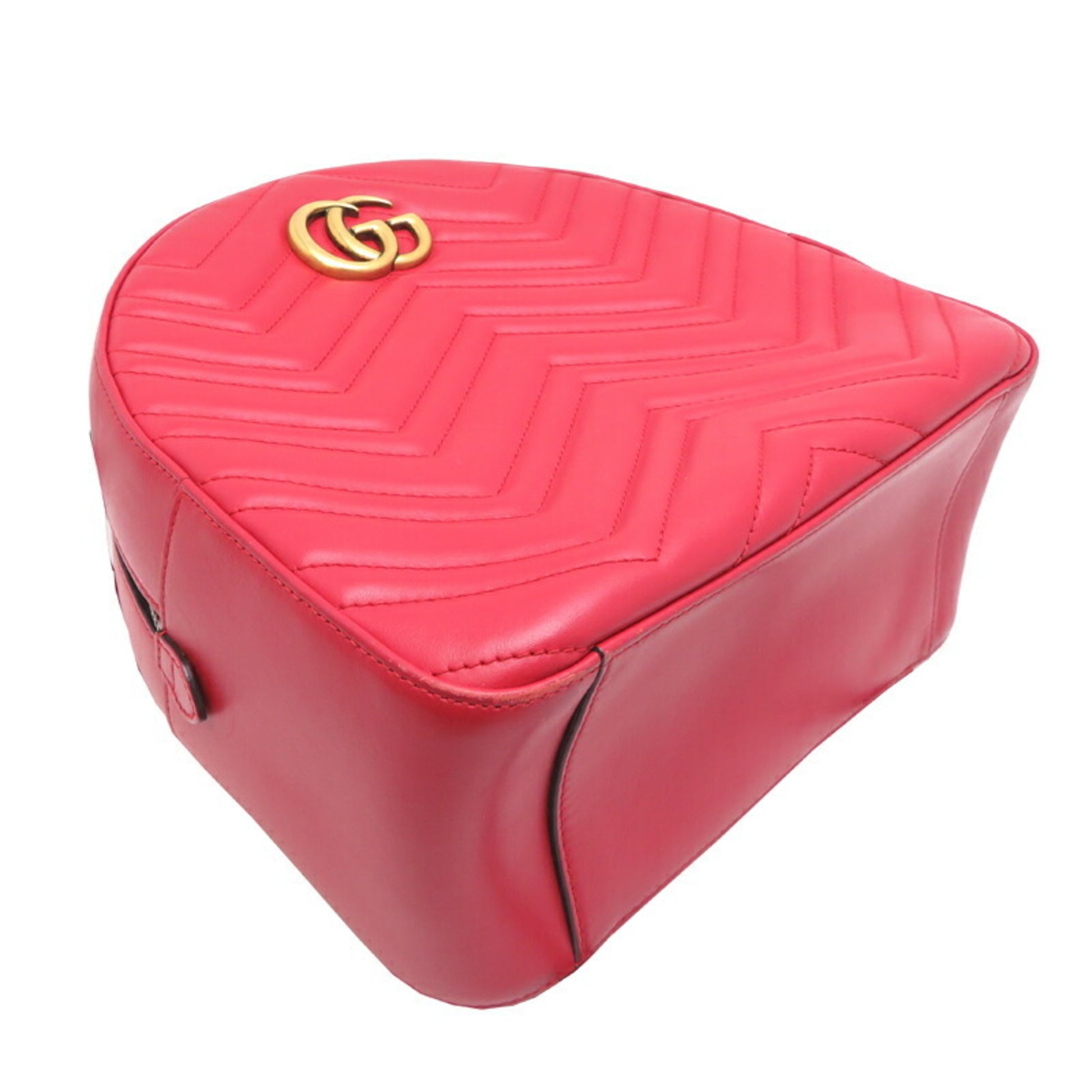 Gucci Marmont, Red, Leather, backpack