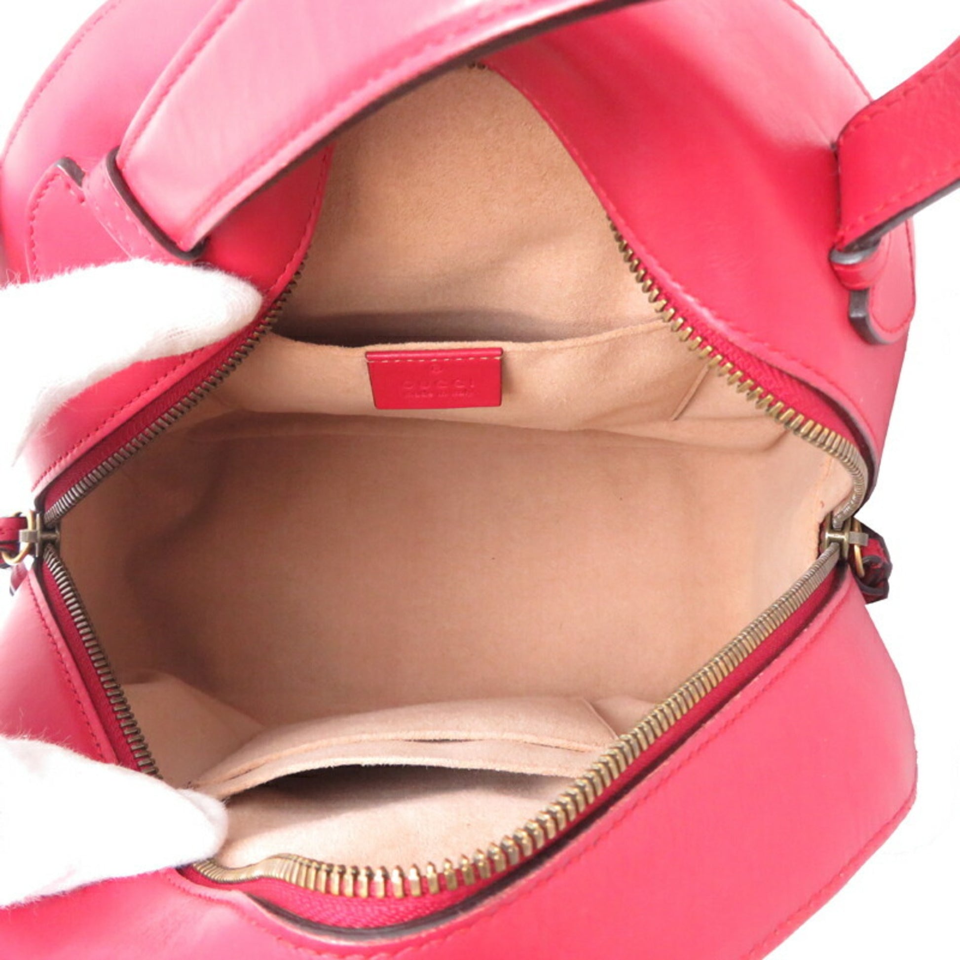 Gucci Marmont, Red, Leather, backpack