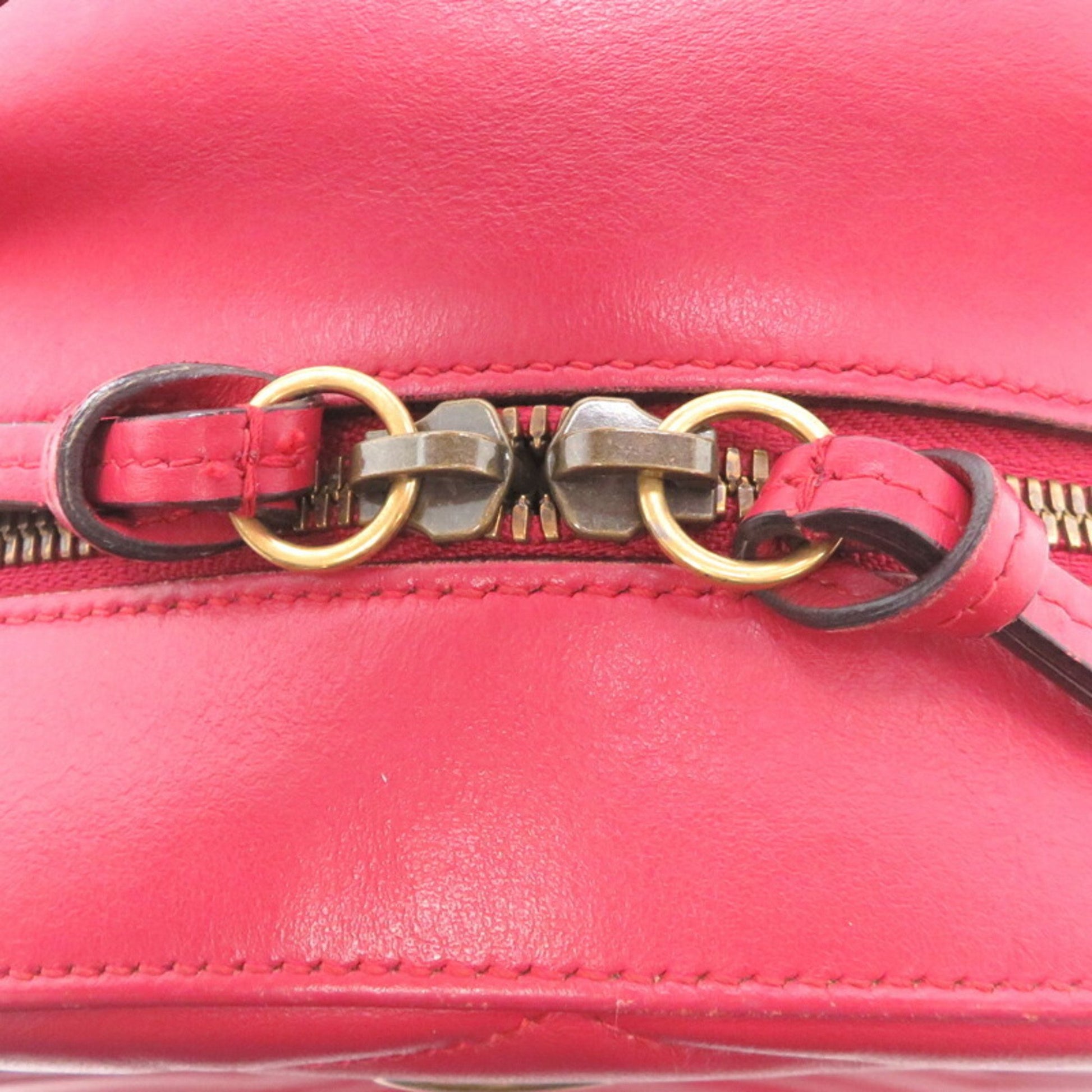 Gucci Marmont, Red, Leather, backpack
