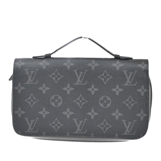 Louis Vuitton Zippy XL, Black, Canvas, wallet