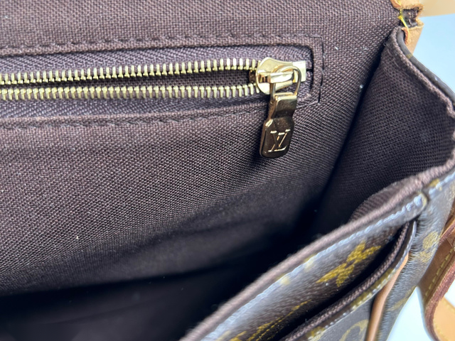 Louis Vuitton Crossbody Bag Monogram Canvas, BROWN, LEATHER, Shoulder bag