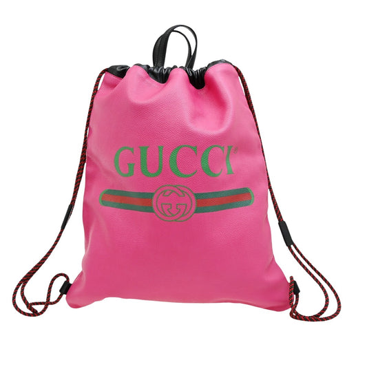 Gucci Sherry, Pink, Leather, backpack
