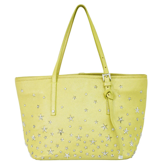 Jimmy Choo Sasha M, Yellow, Leather, shoulder