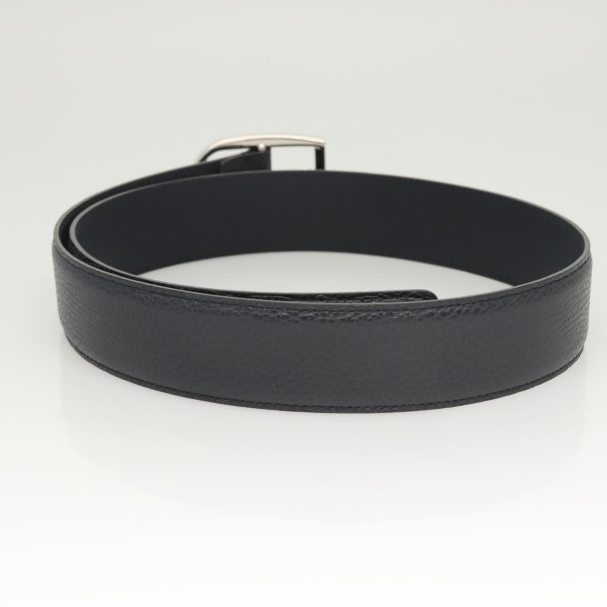 Gucci Buckle Belt Leather, Navy, Leather, Belt