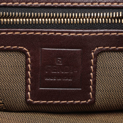 Fendi Vintage Zucca Handbag Zucca, BROWN, CANVAS, Handbag