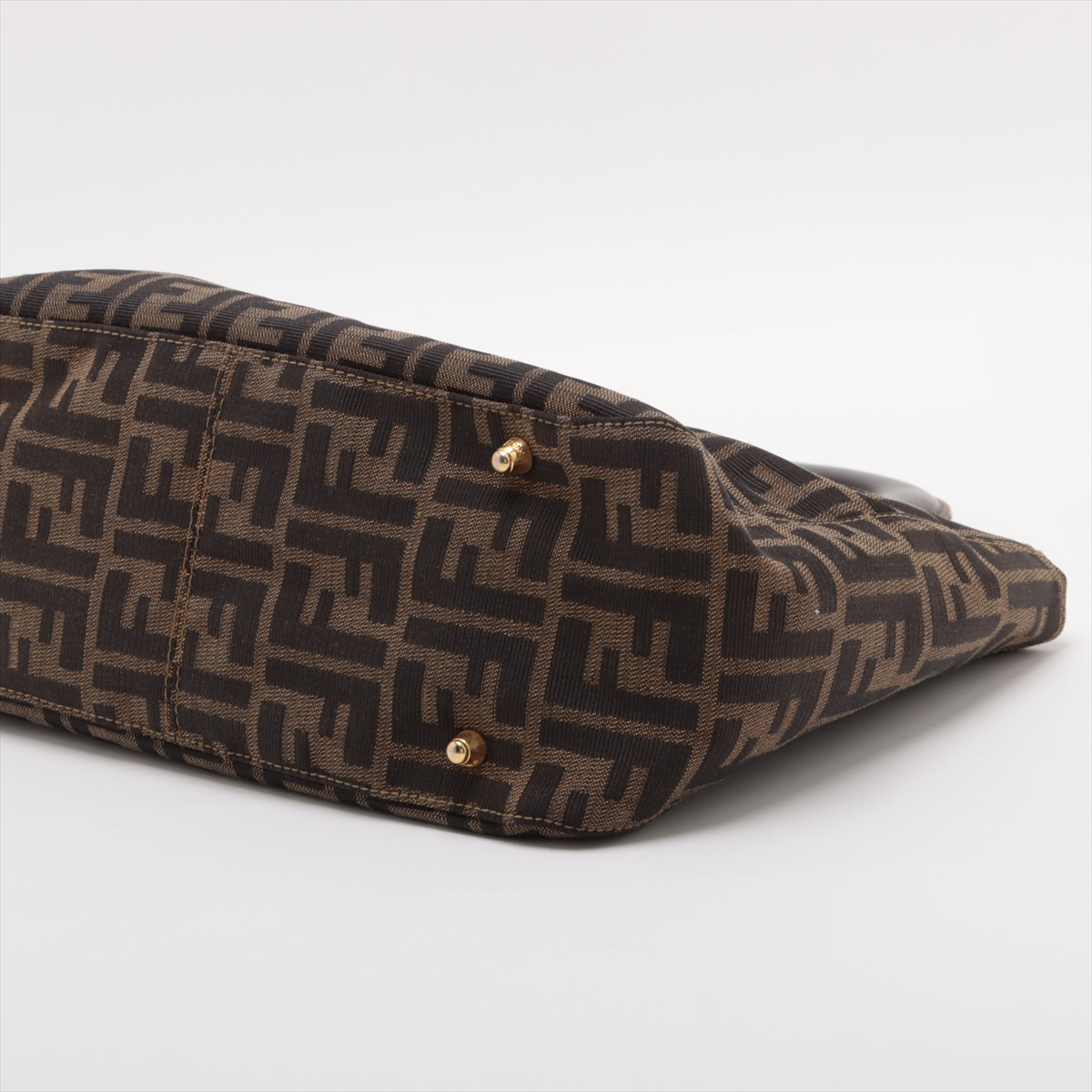 Fendi Vintage Zucca Handbag Zucca, BROWN, CANVAS, Handbag