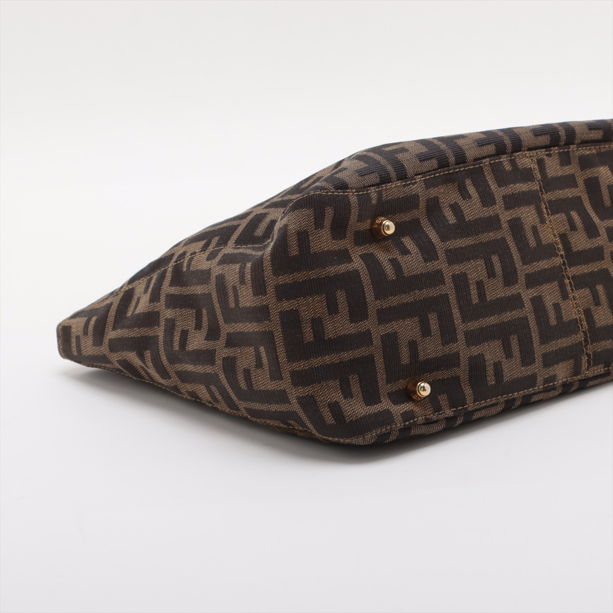 Fendi Vintage Zucca Handbag Zucca, BROWN, CANVAS, Handbag