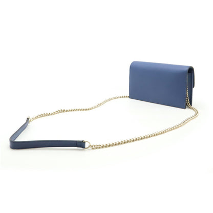 Gucci Interlocking, Blue, Leather, wallet