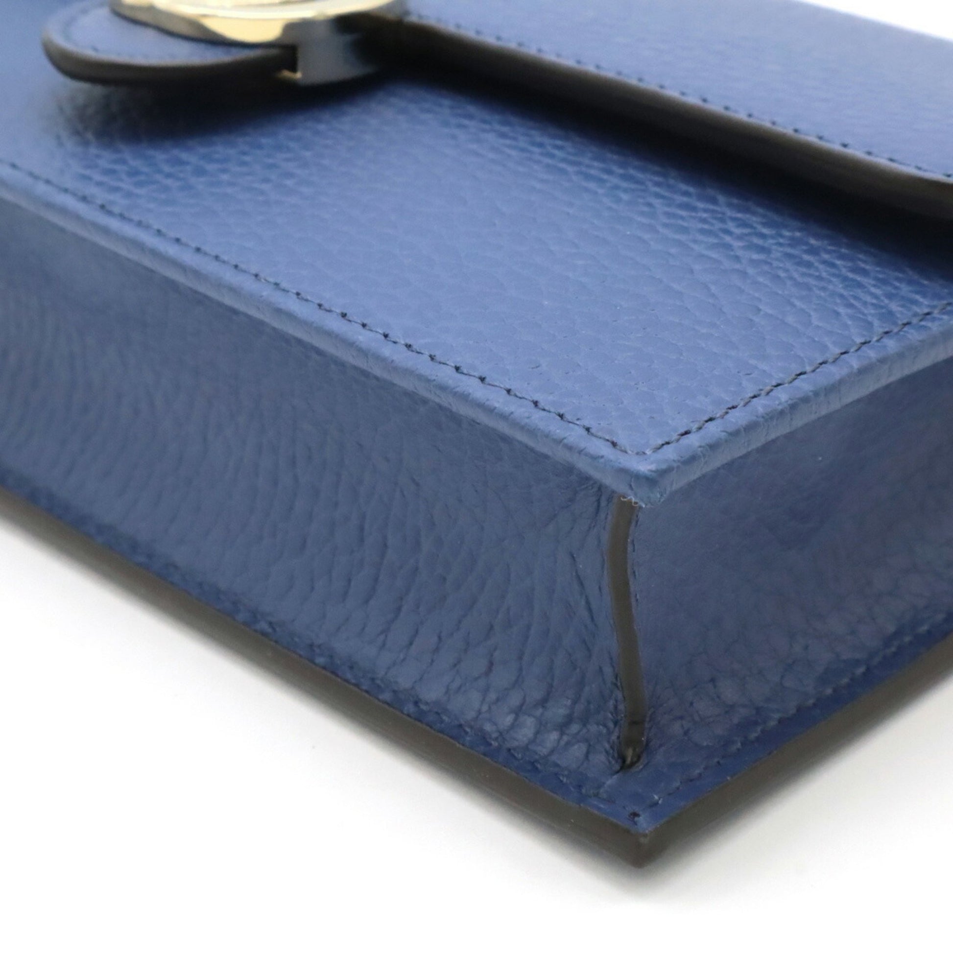 Gucci Interlocking, Blue, Leather, wallet