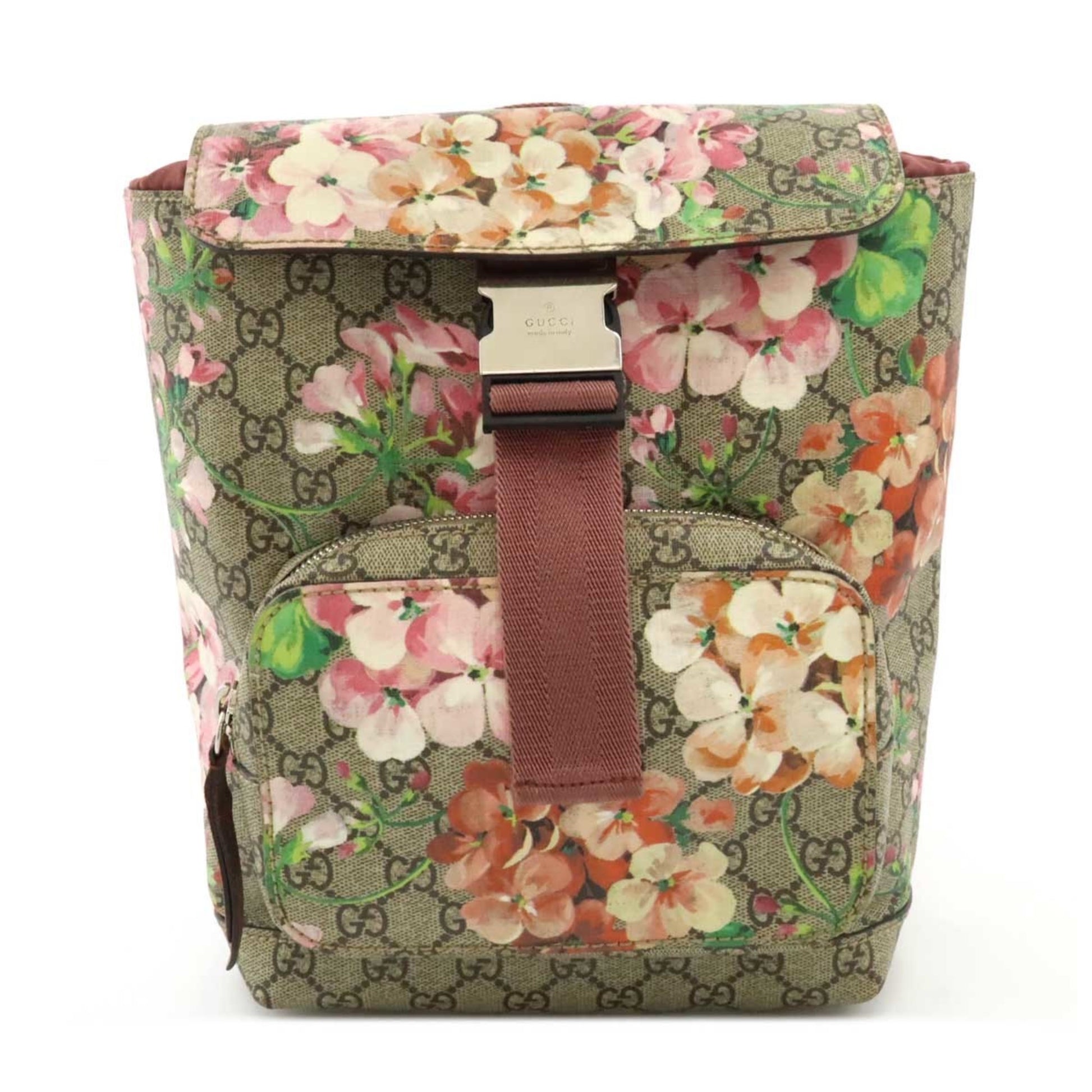 Gucci GG blooms, Beige, Canvas, backpack