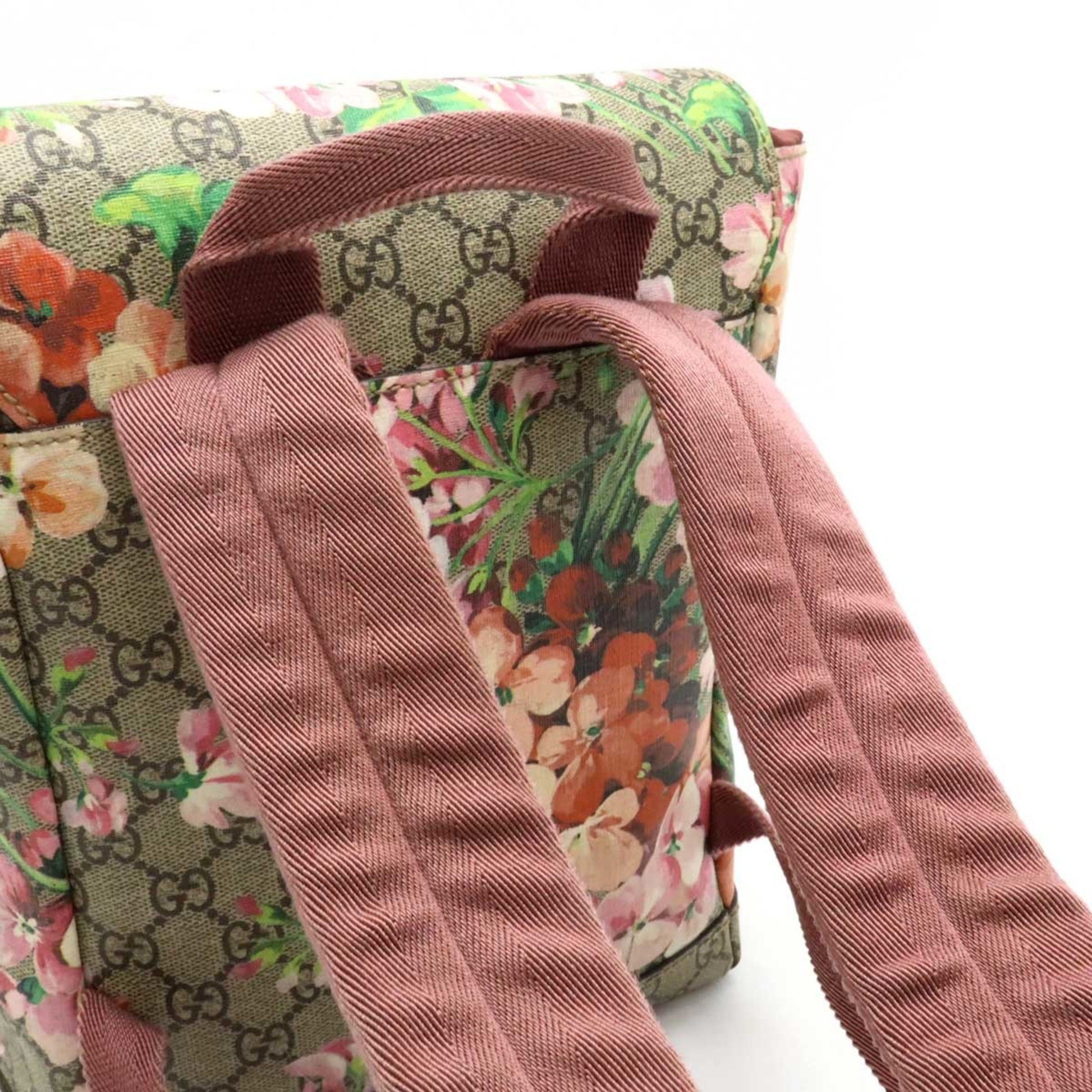 Gucci GG blooms, Beige, Canvas, backpack