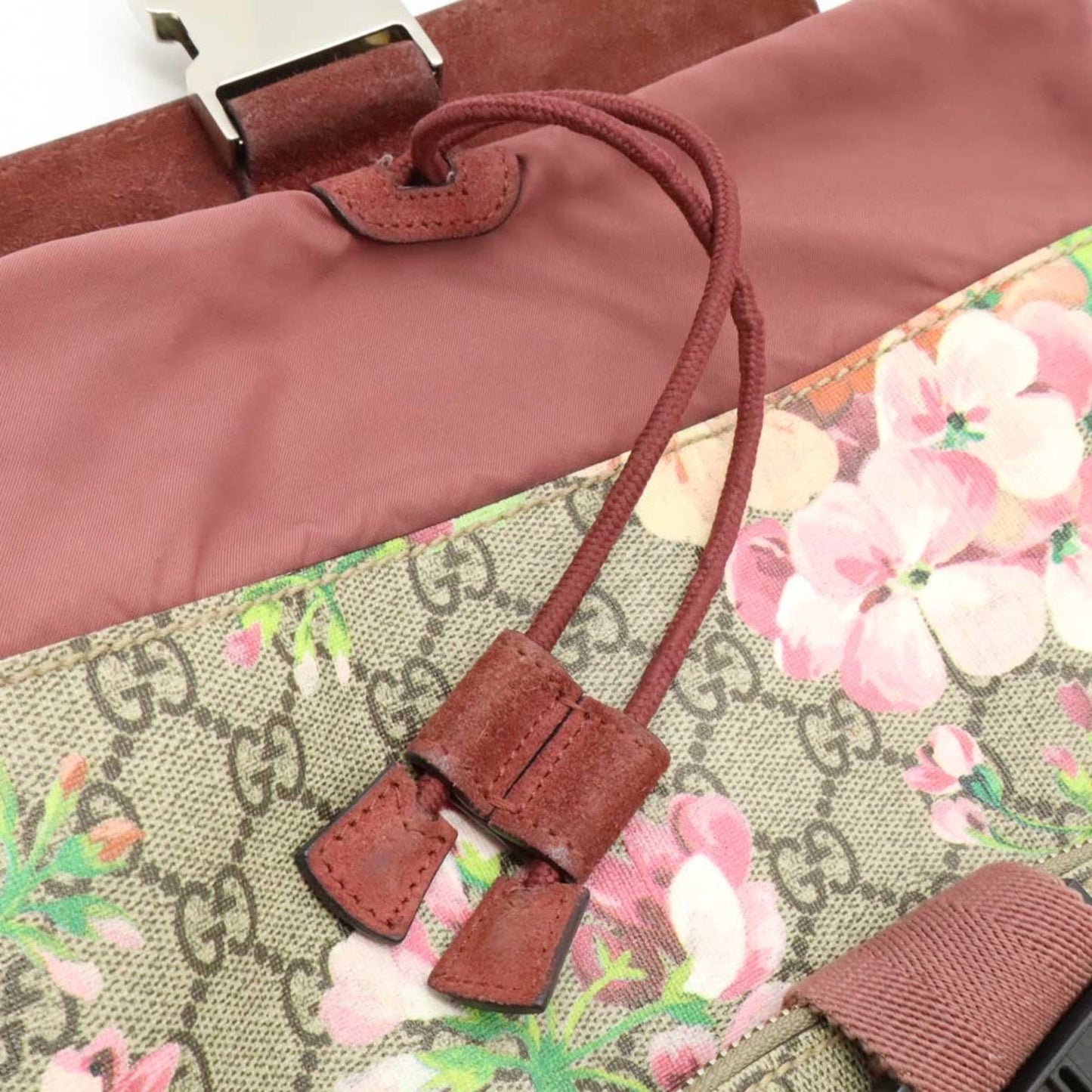 Gucci GG blooms, Beige, Canvas, backpack
