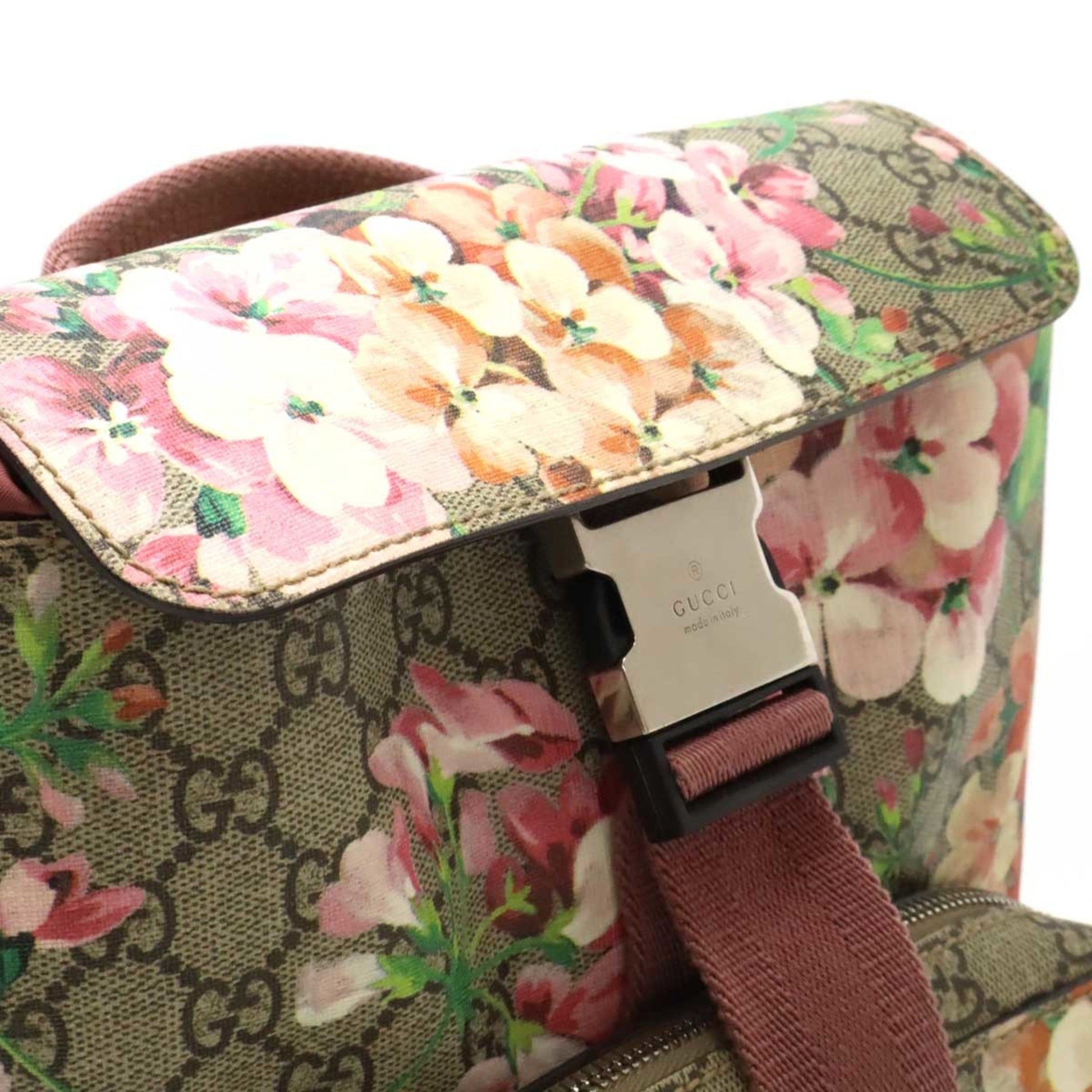 Gucci GG blooms, Beige, Canvas, backpack