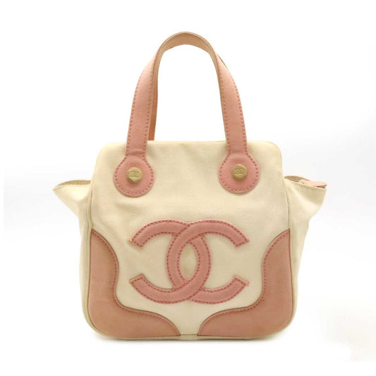 Chanel Marshmallow, Beige, Canvas, handbag