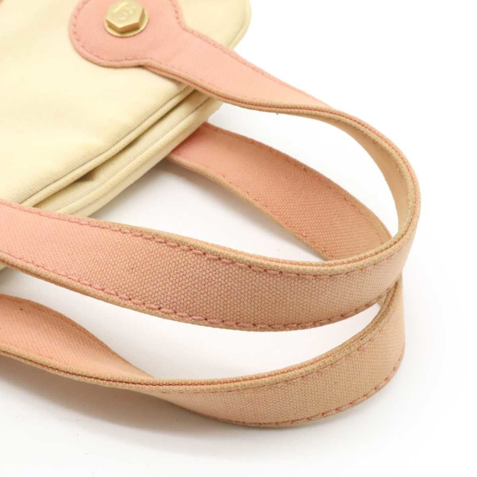Chanel Marshmallow, Beige, Canvas, handbag