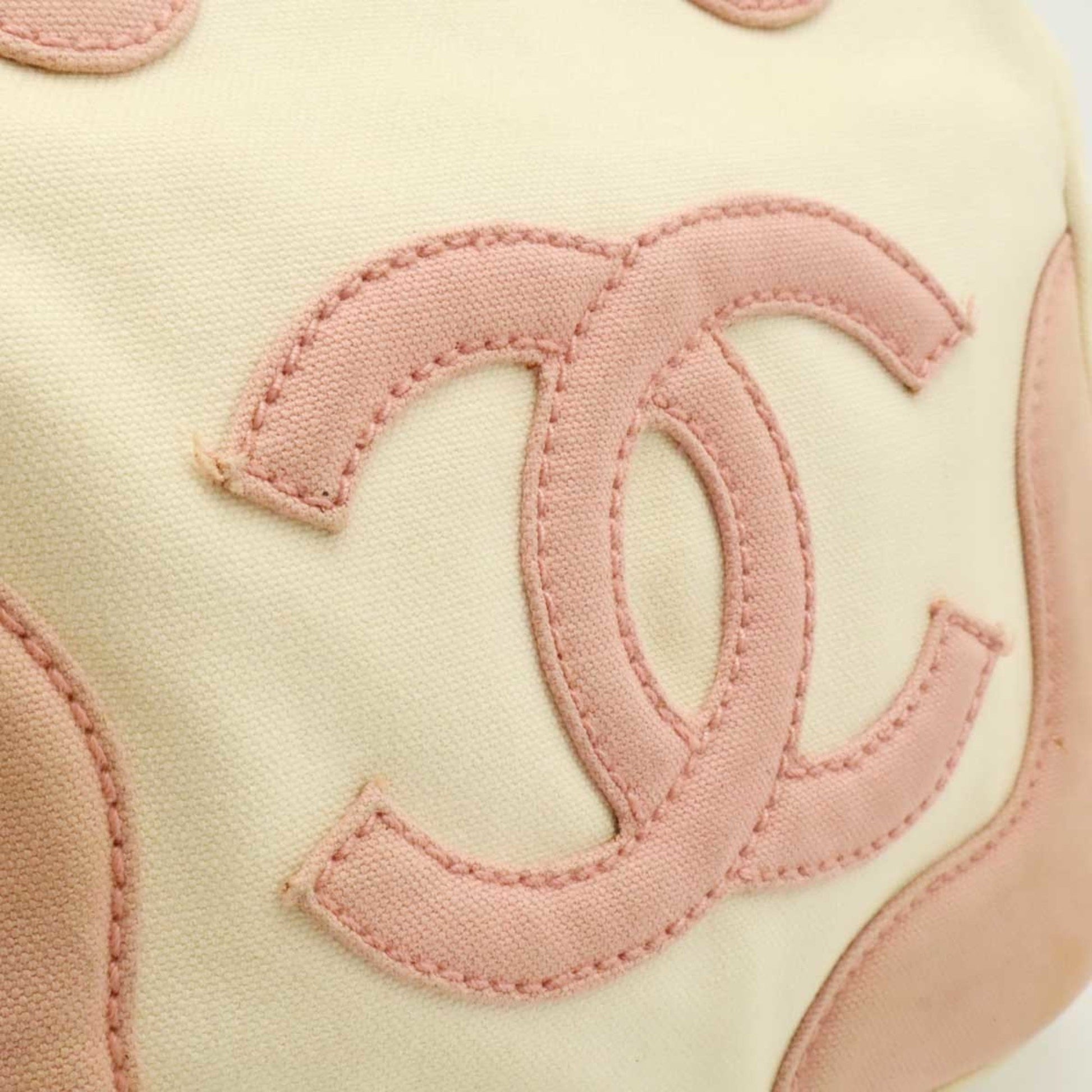 Chanel Marshmallow, Beige, Canvas, handbag