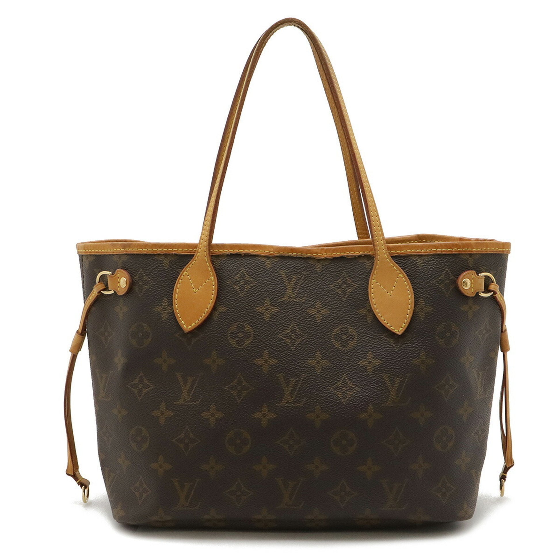 Louis Vuitton Neverfull MM, Brown, Canvas, tote