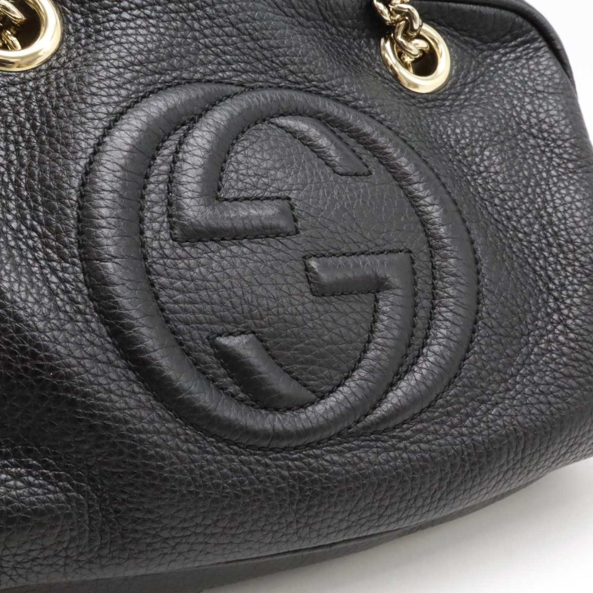 Gucci Soho, Black, Leather, shoulder