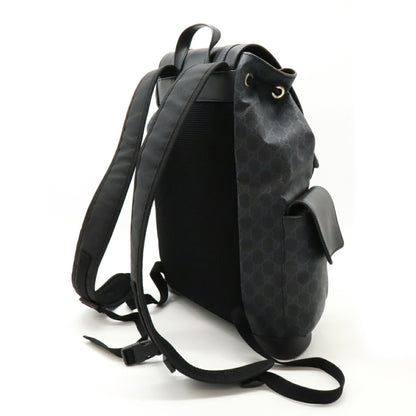 Gucci GG Supreme, Black, Canvas, backpack