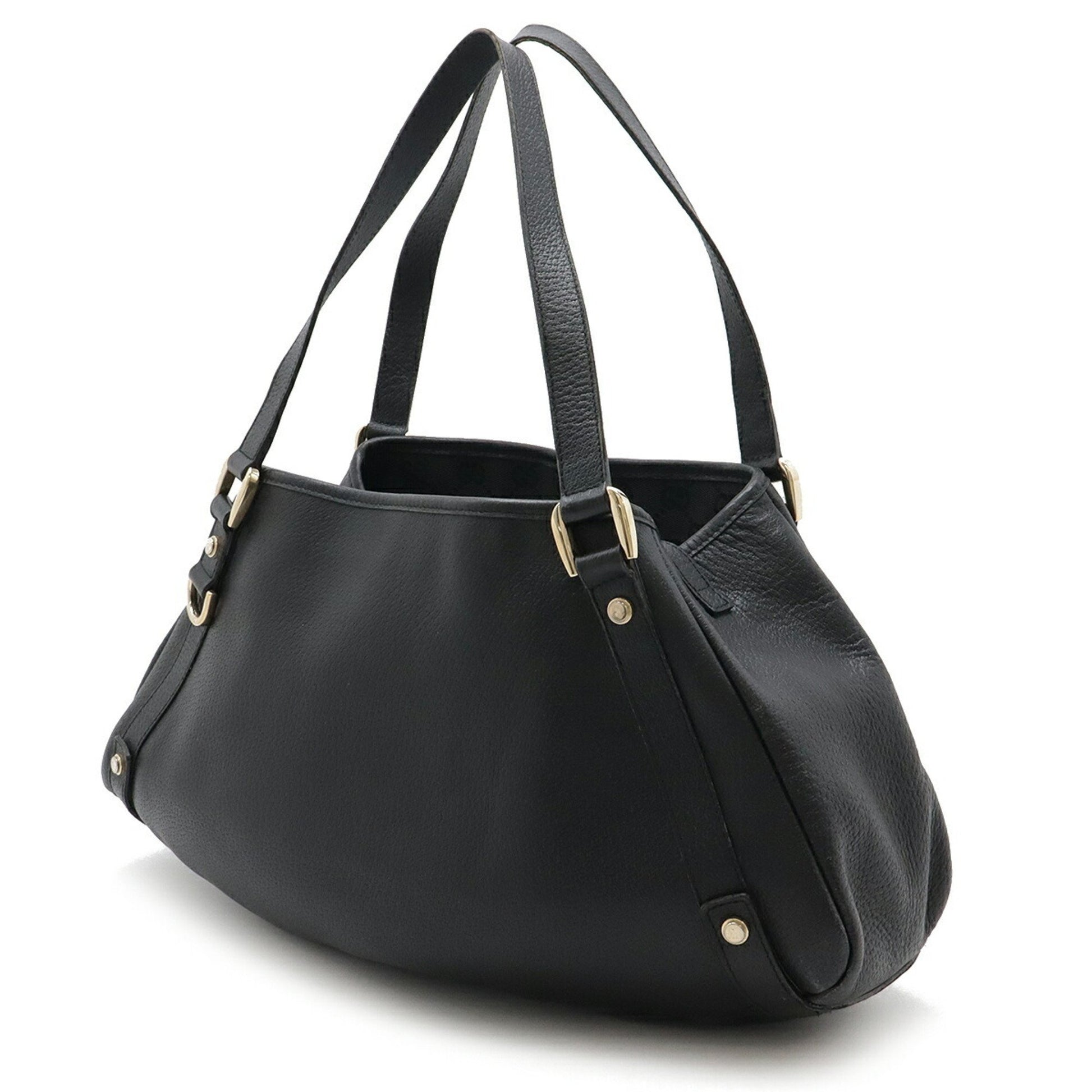 Gucci Abbey, Black, Leather, tote