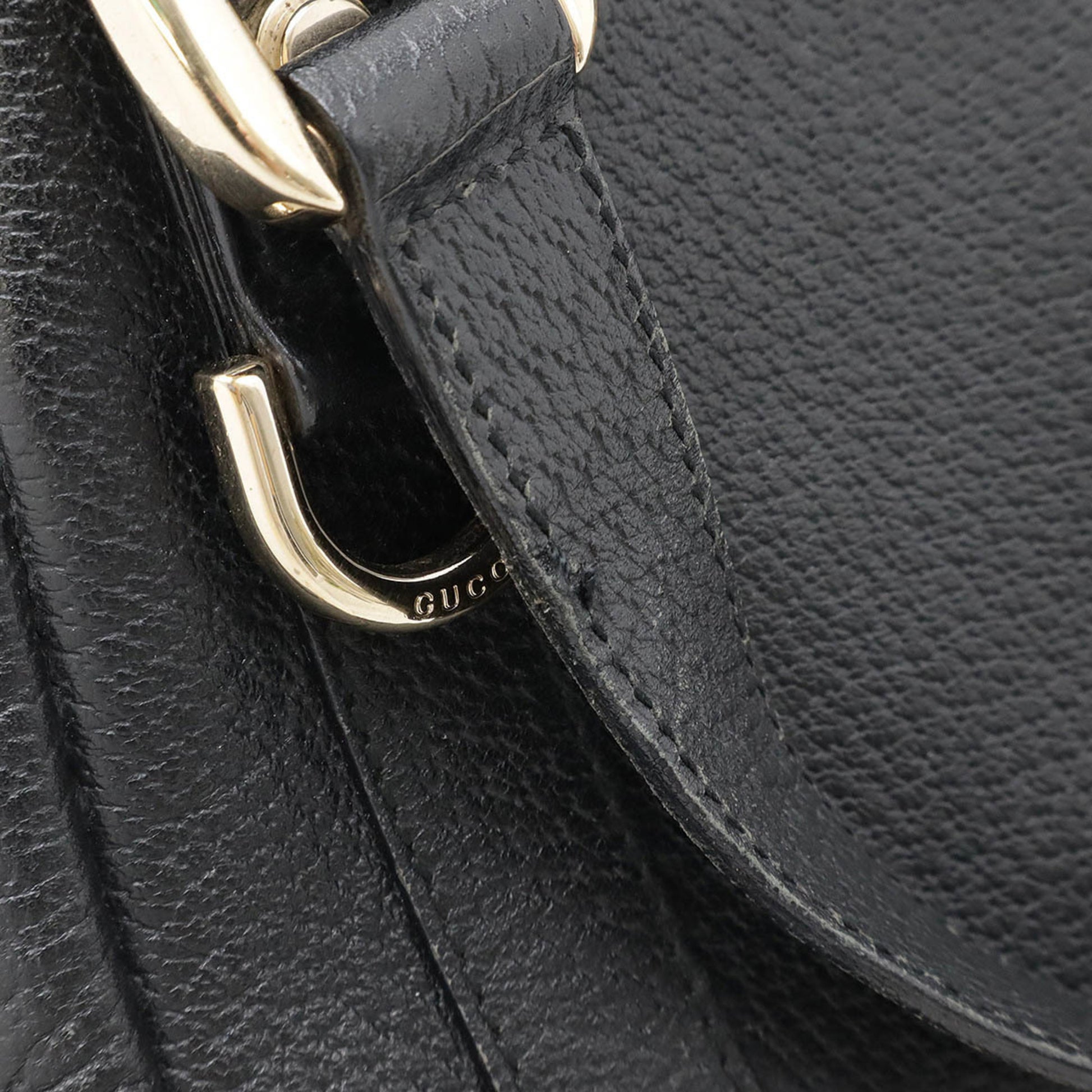 Gucci Abbey, Black, Leather, tote