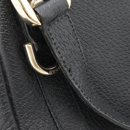 Gucci Abbey, Black, Leather, tote