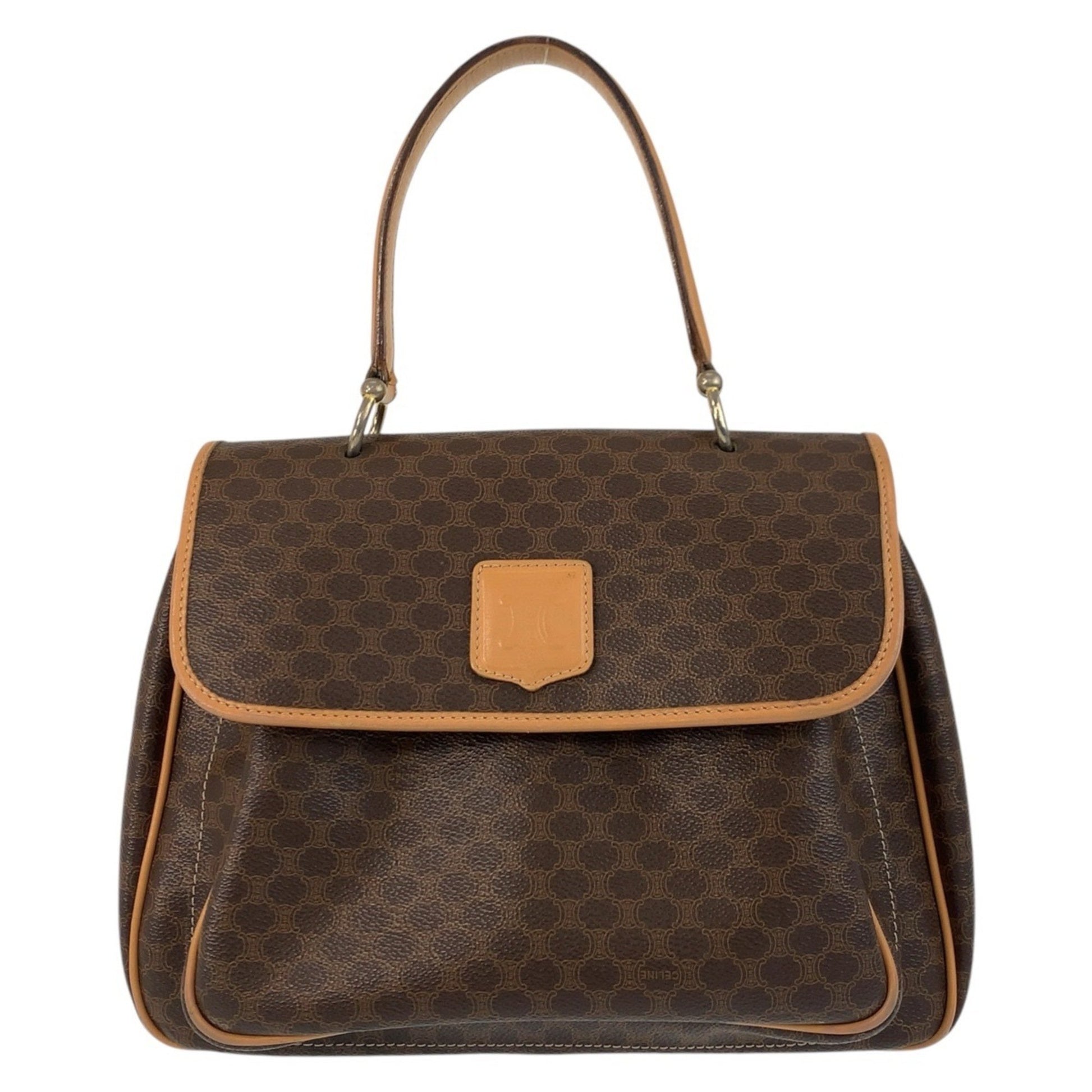 Céline Macadam, Brown, Canvas, handbag