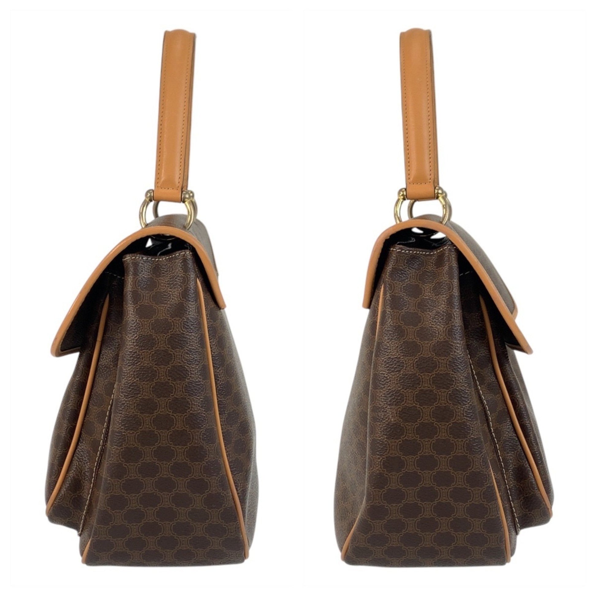 Céline Macadam, Brown, Canvas, handbag