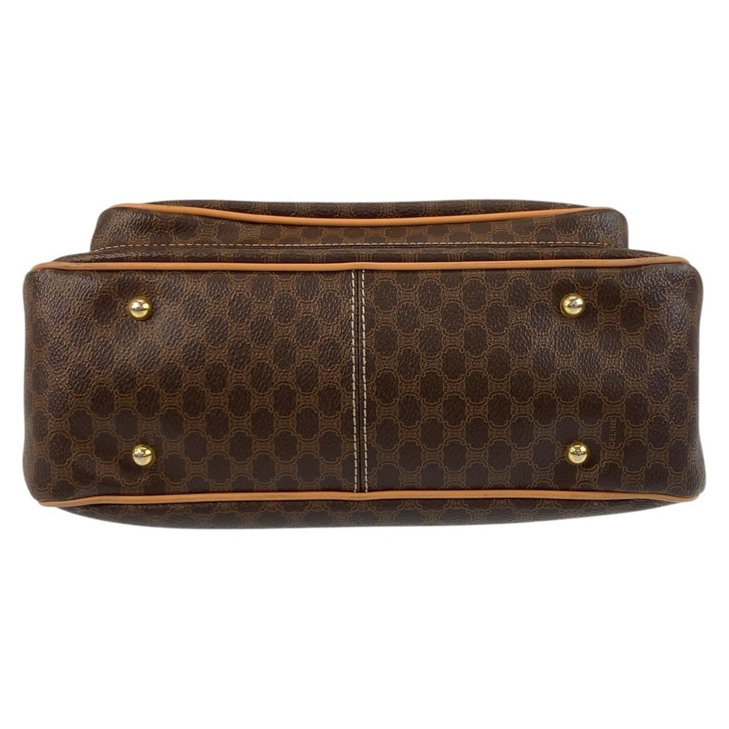 Céline Macadam, Brown, Canvas, handbag