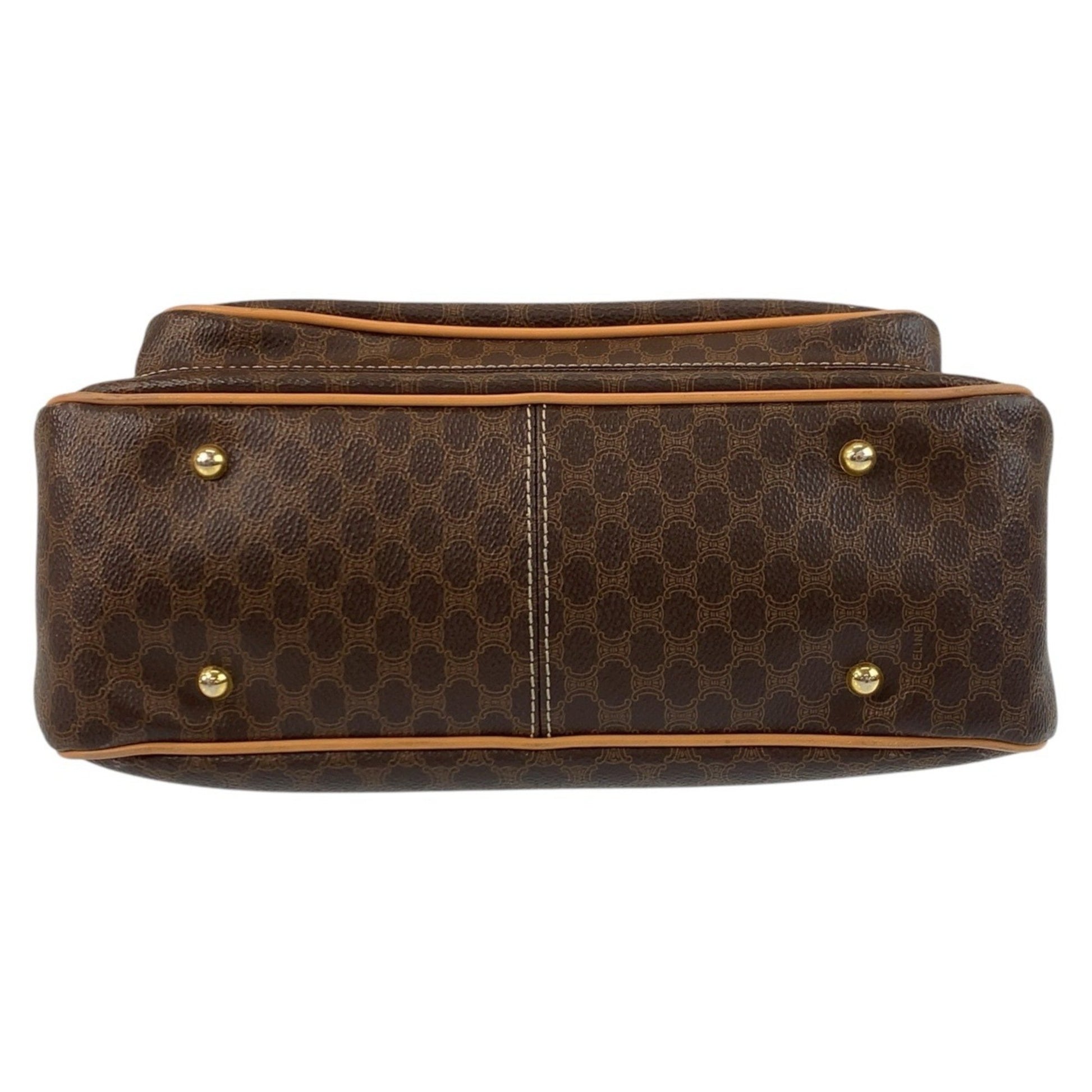 Céline Macadam, Brown, Canvas, handbag