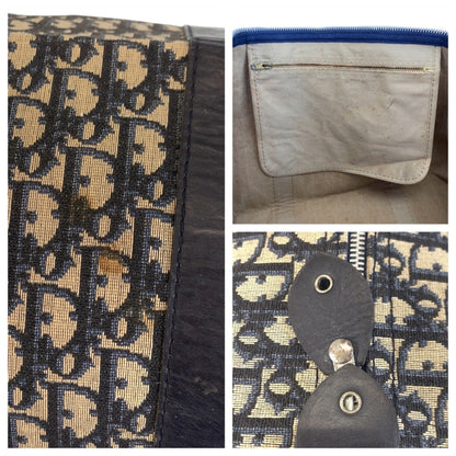 Dior Trotteur, Navy, Canvas, travel