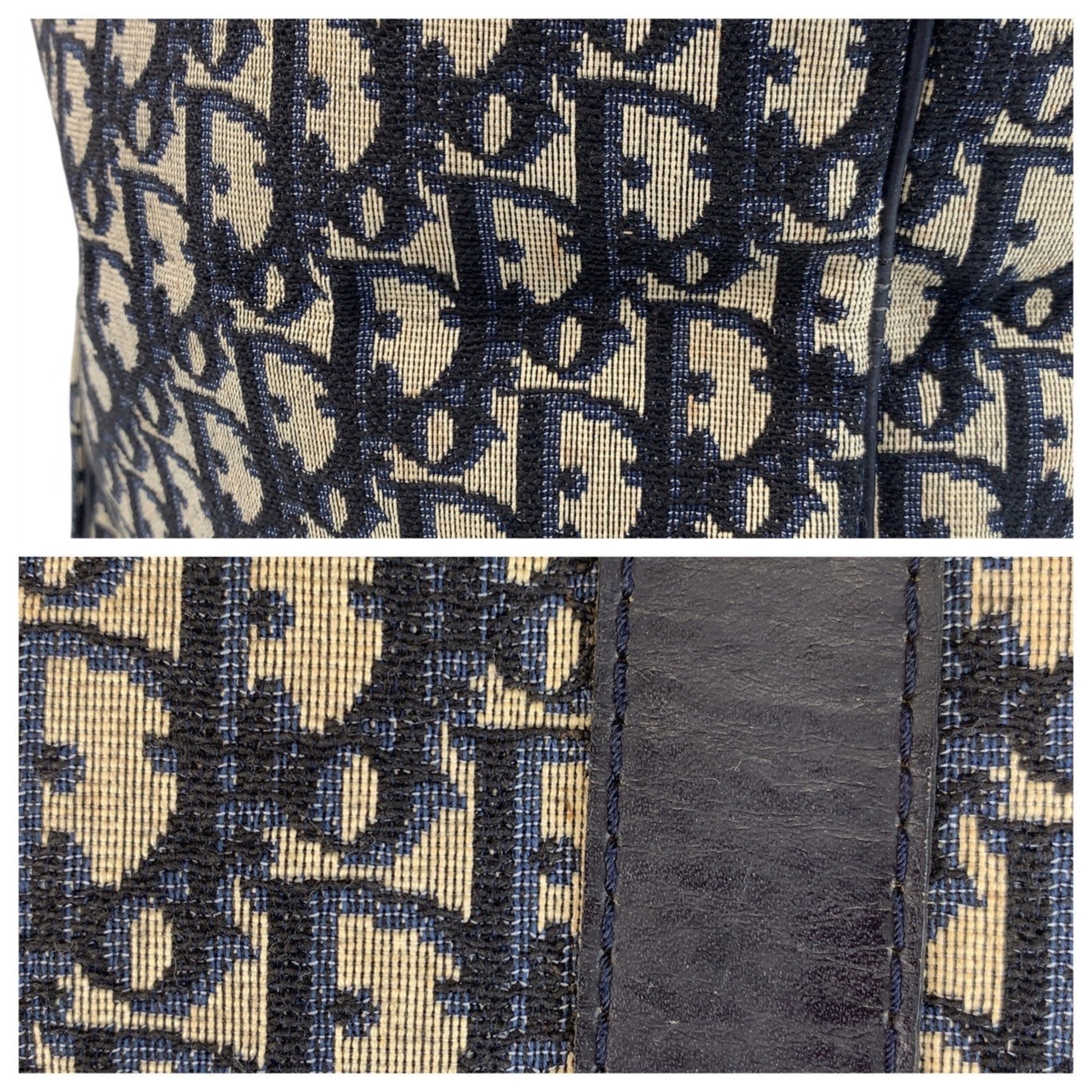 Dior Trotteur, Navy, Canvas, travel