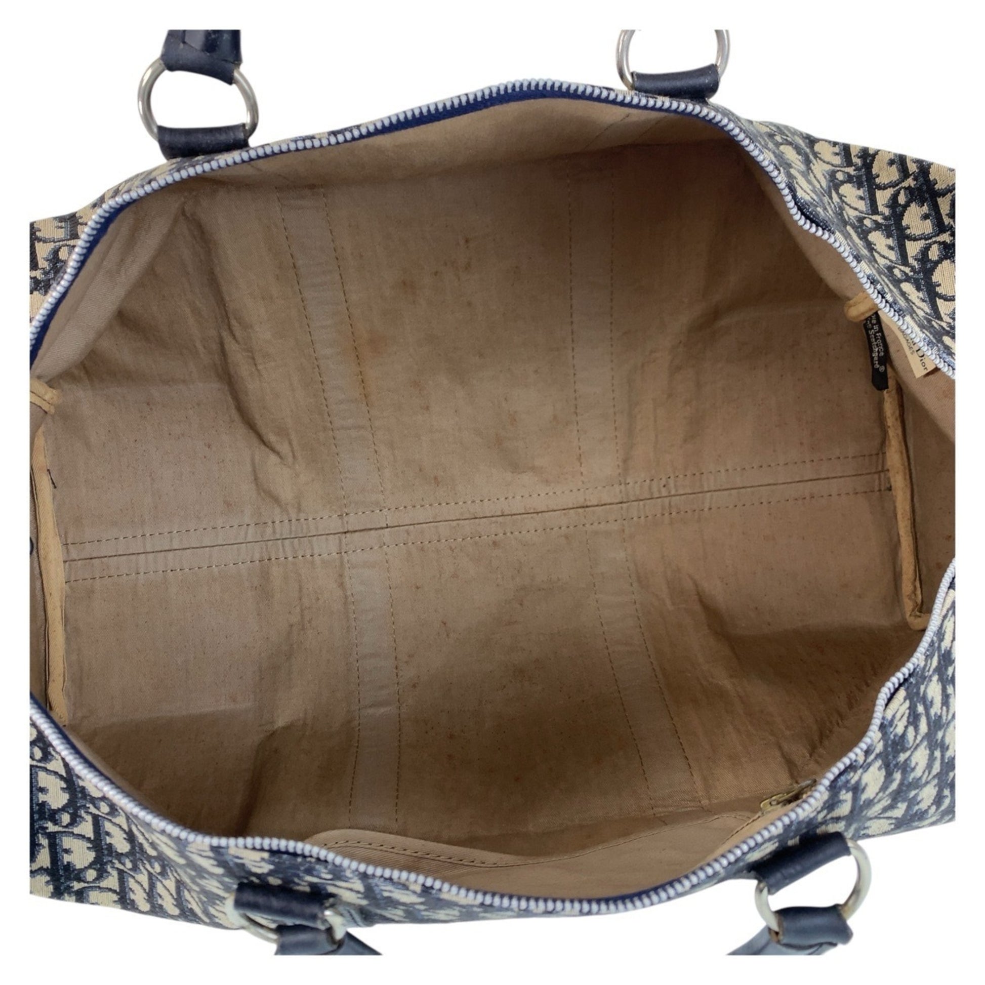 Dior Trotteur, Navy, Canvas, travel