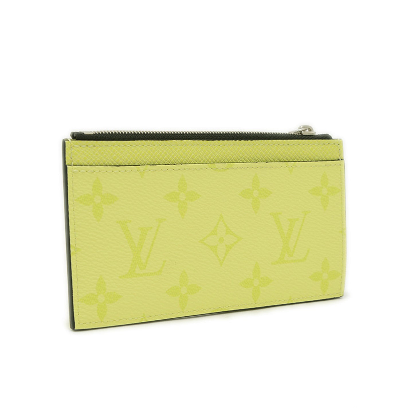 Louis Vuitton Coin Card Holder, Yellow, Canvas, wallet