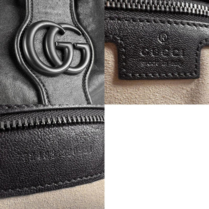 Gucci GG Marmont, Black, Leather, shoulder
