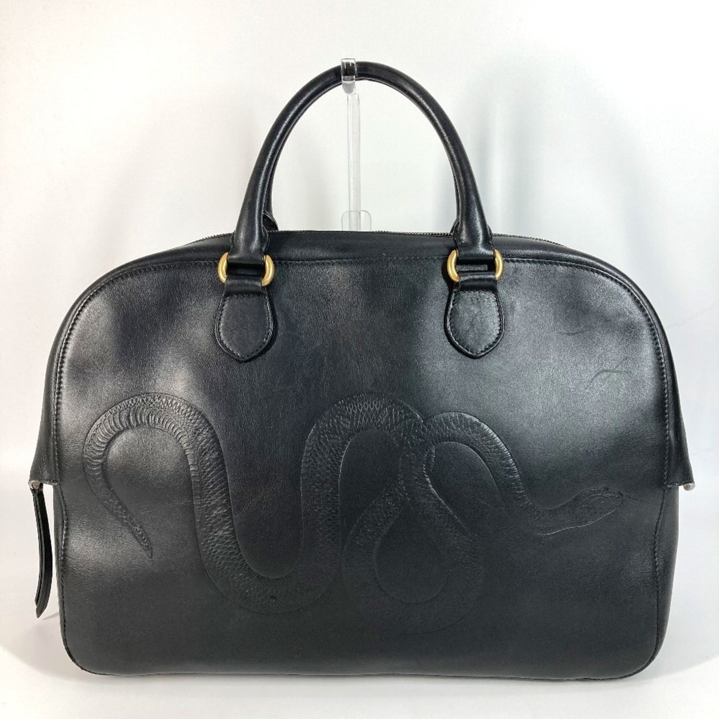 Gucci DUFFLE, Black, Leather, tote