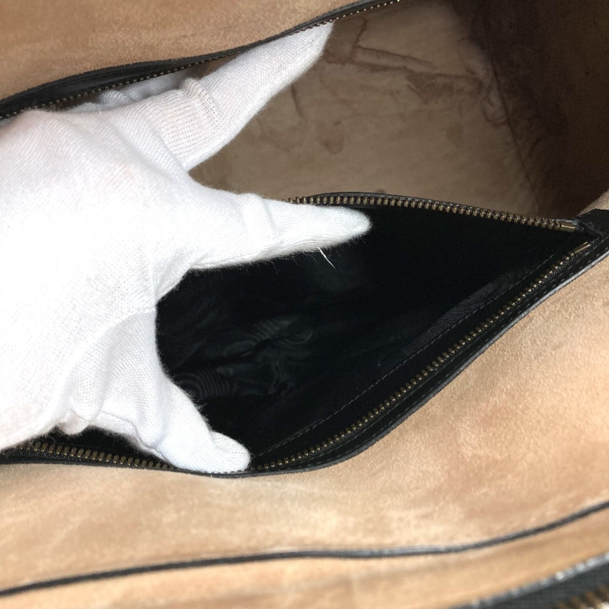 Gucci DUFFLE, Black, Leather, tote