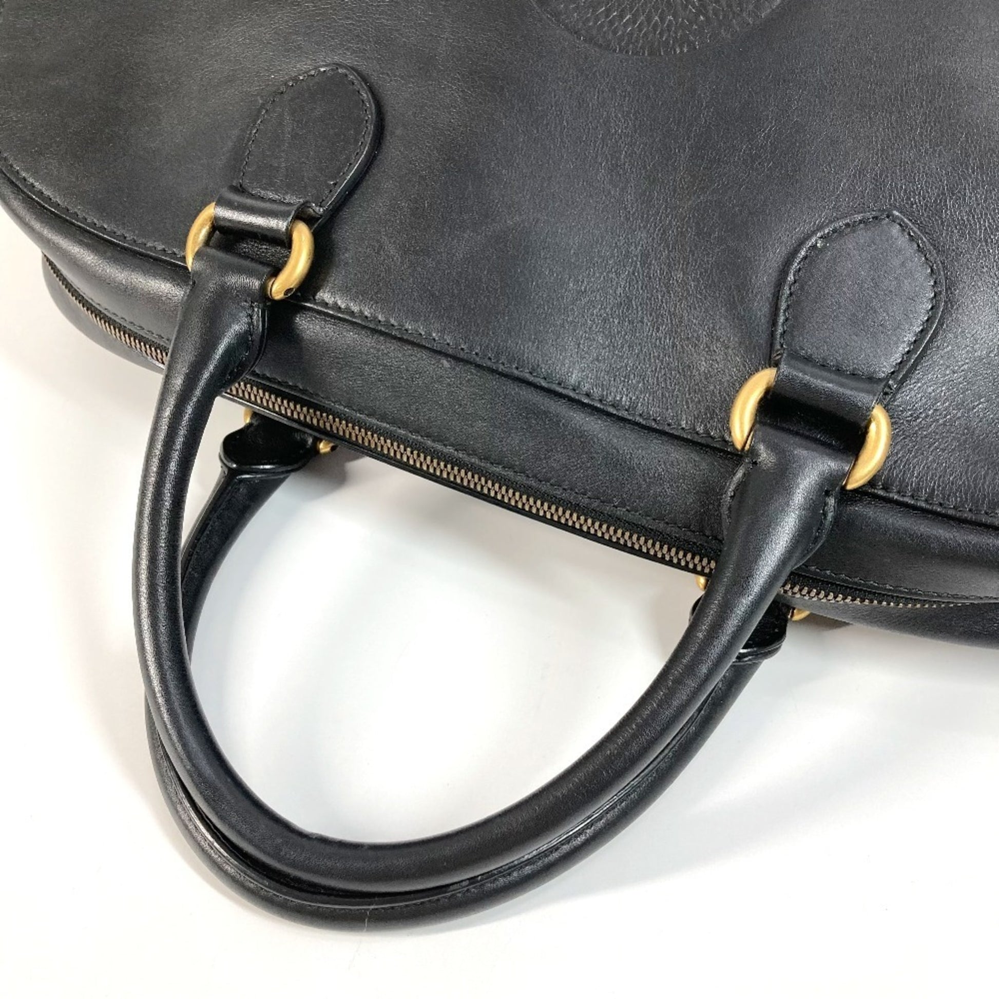 Gucci DUFFLE, Black, Leather, tote