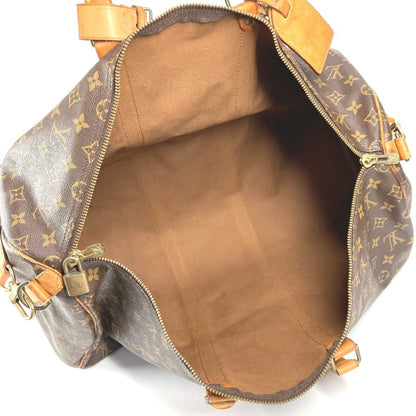 Louis Vuitton Keepall Bandouliere 55, Brown, Canvas, travel