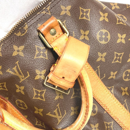 Louis Vuitton Keepall Bandouliere 55, Brown, Canvas, travel