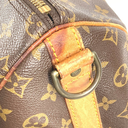 Louis Vuitton Keepall Bandouliere 55, Brown, Canvas, travel