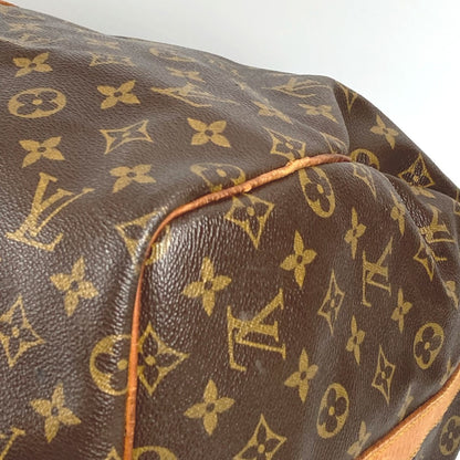 Louis Vuitton Keepall Bandouliere 55, Brown, Canvas, travel