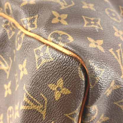 Louis Vuitton Keepall Bandouliere 55, Brown, Canvas, travel