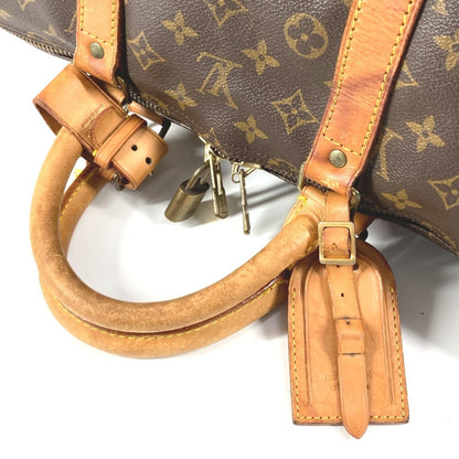 Louis Vuitton Keepall Bandouliere 55, Brown, Canvas, travel