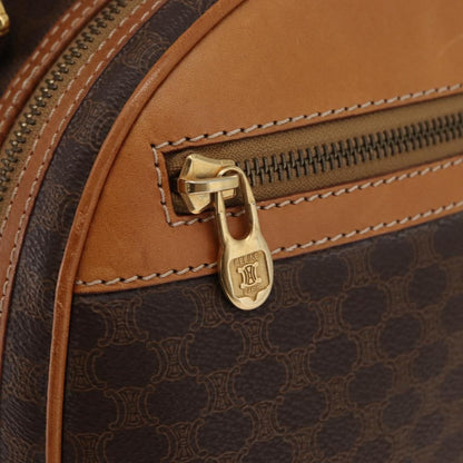 Celine Backpack Leather, Brown, Canvas, Backpack