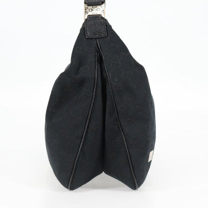 Gucci GG canvas, Black, Canvas, shoulder