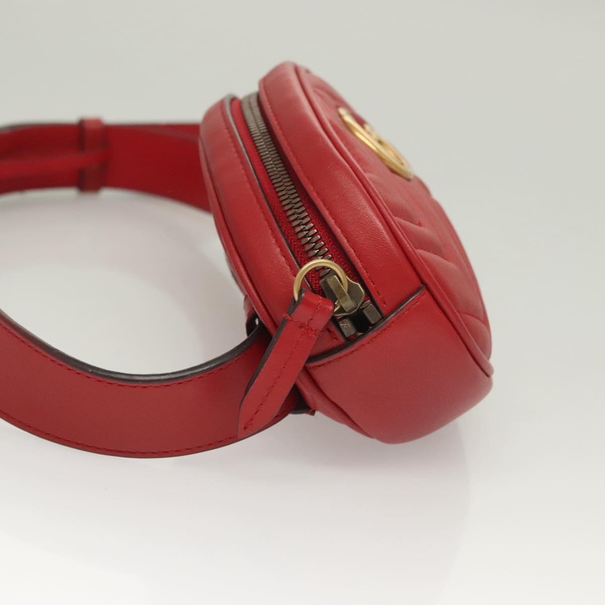 Gucci GG Marmont, Red, Leather, shoulder