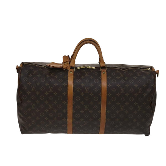 Louis Vuitton Keepall Bandoulière 60, Brown, Canvas, travel