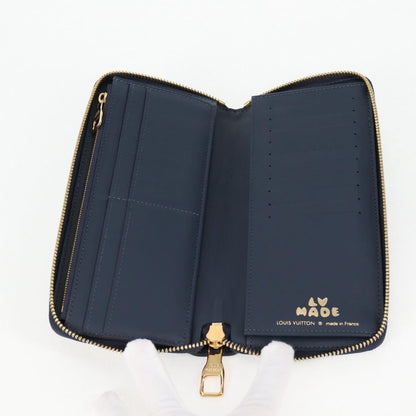Louis Vuitton Nigo, Navy, Leather, wallet