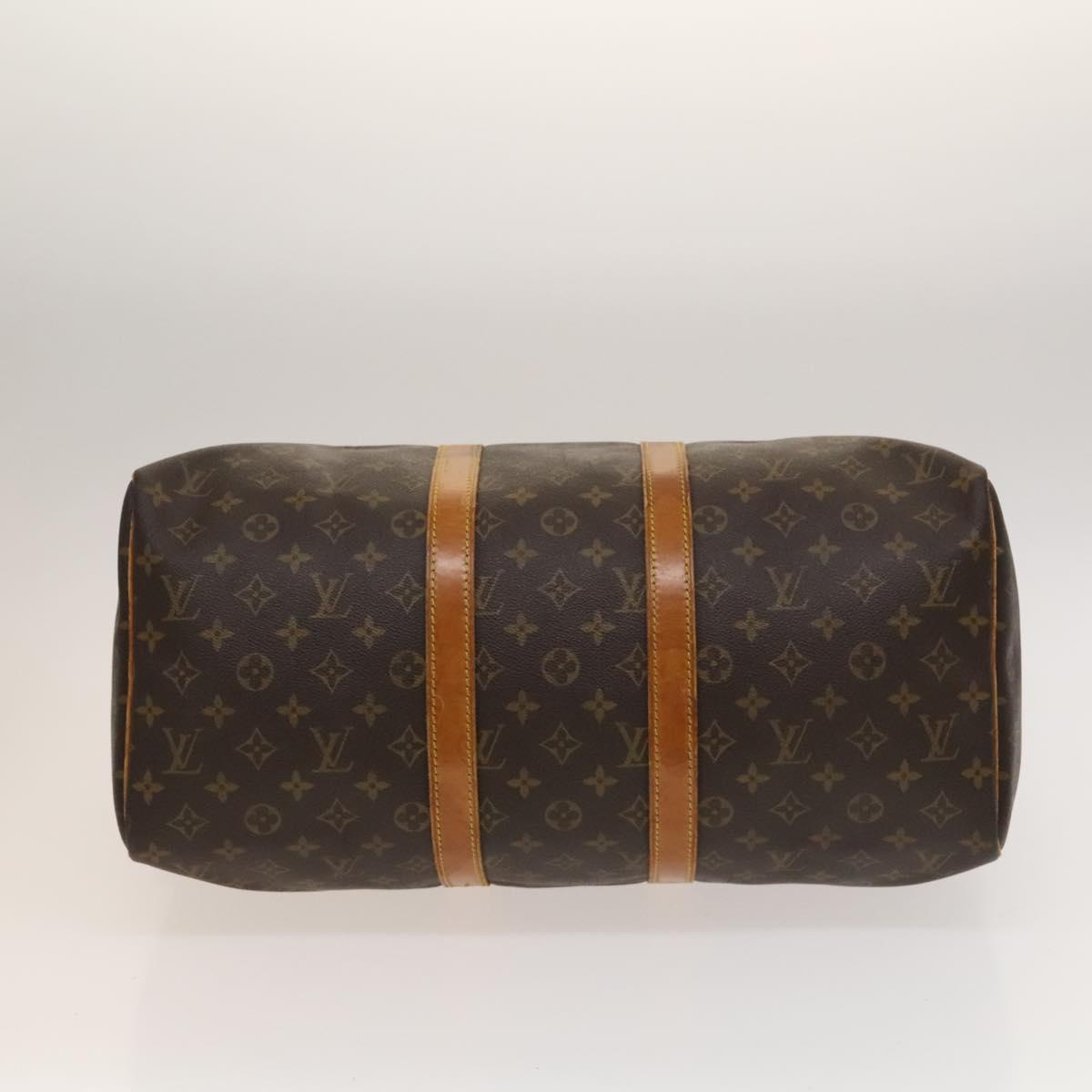 Louis Vuitton Keepall 45, Brown, Canvas, travel